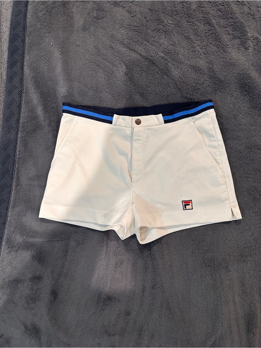 Fila Women's Vintage Maglificio Biellese Tennis Shorts Size 30 Pre-Owned